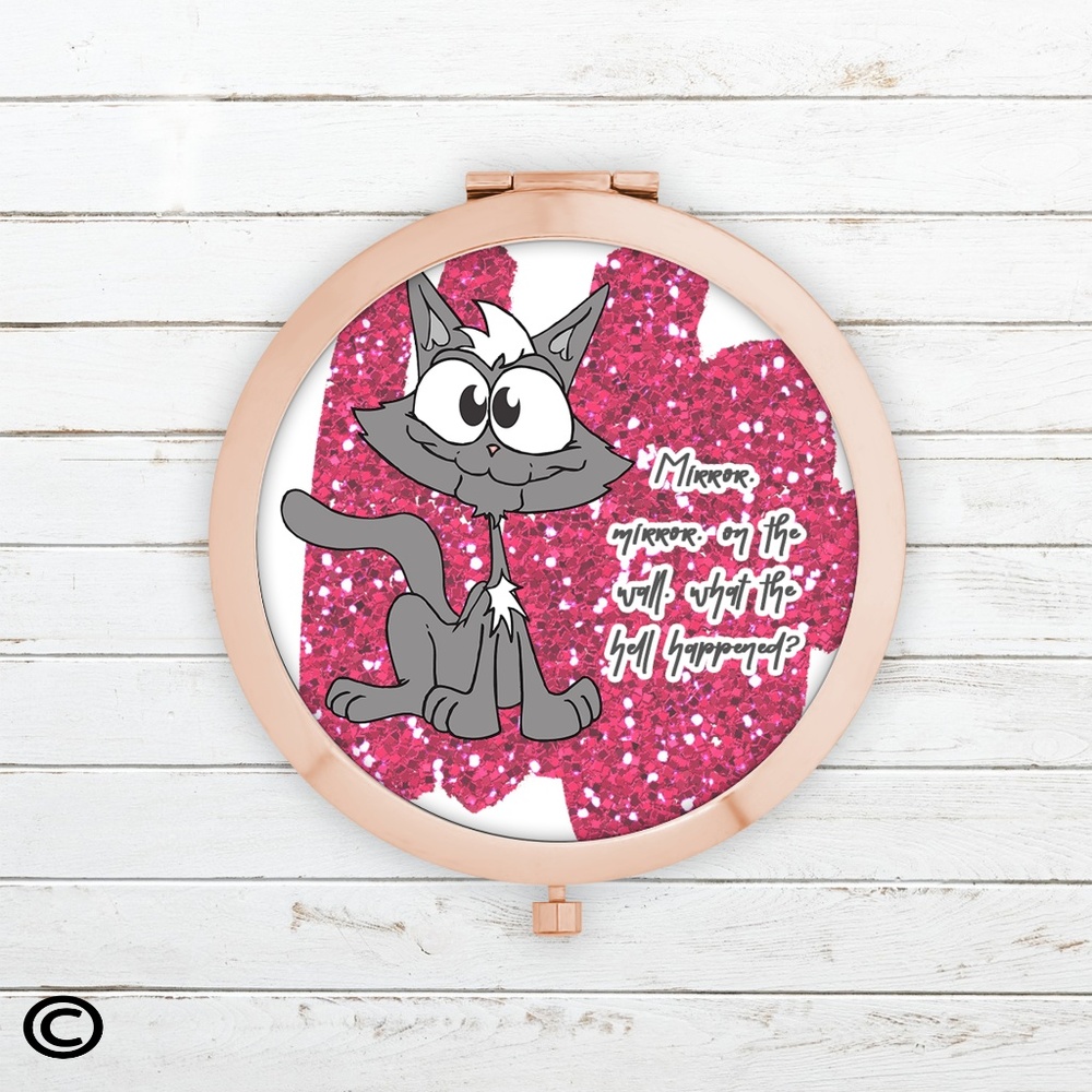 Funny Motivational Compact Mirrors